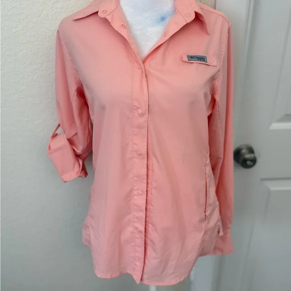 Columbia Light Pink Button-Up Shirt - Picture 3 of 10